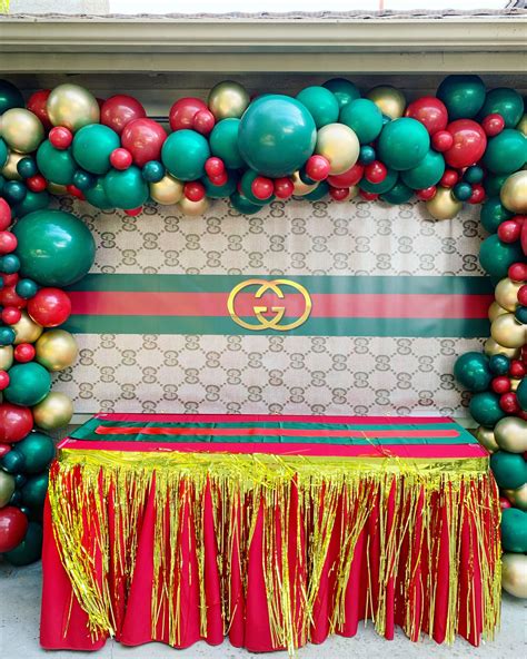 gucci green home decor|gucci inspired party decorations.